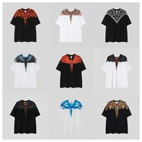 MB Dissolve Gradient Wings Feathers T-shirts-1363