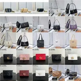 Yves Saint Laurent YSL Prada Dior Gucci new women's bag small bag leather shoulder messenger bag underarm bag chain envelope bag-2605  