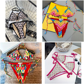 Valentino Contrast Trim Two-Piece Swimsuit-6484  